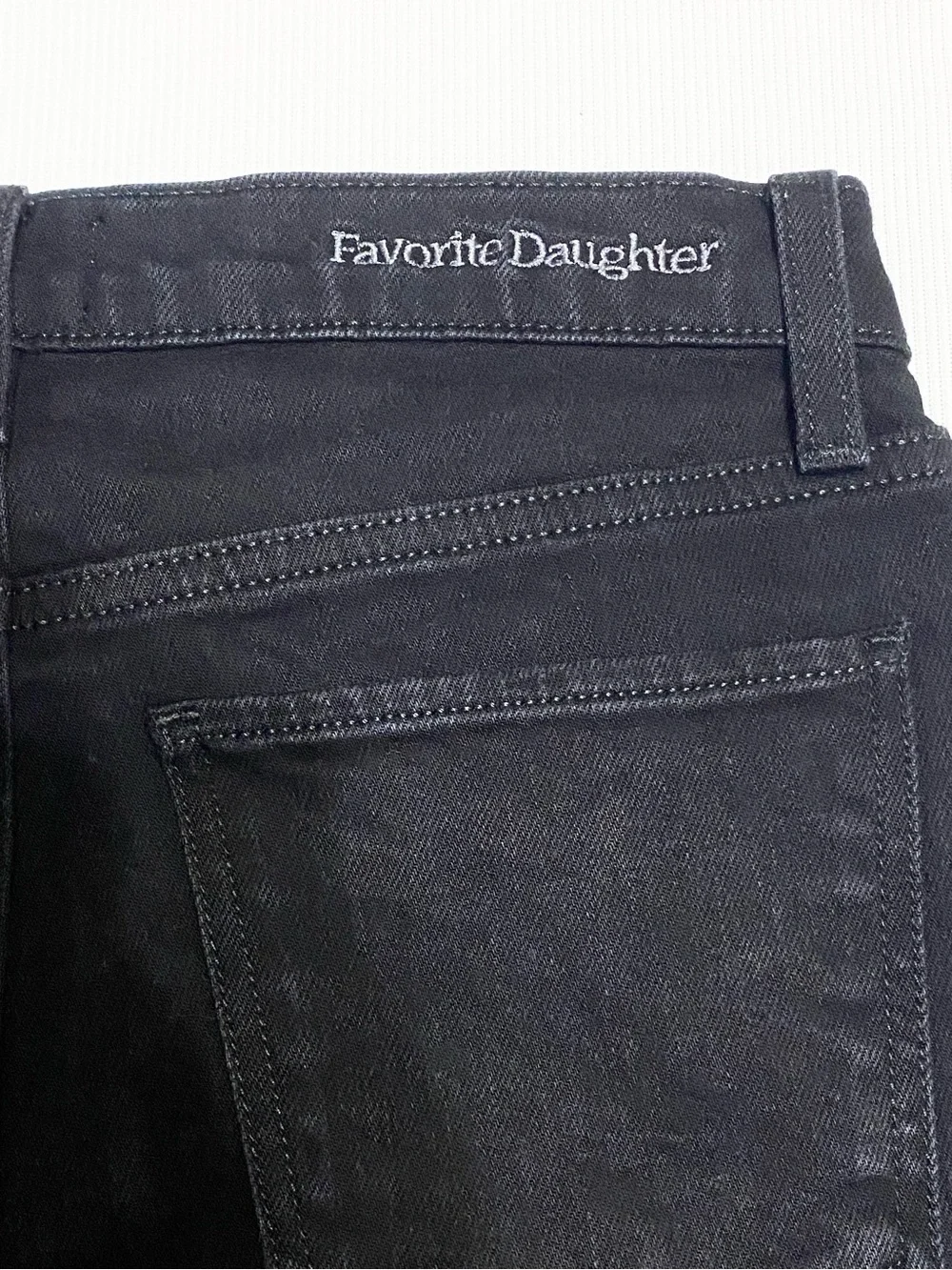 Favorite Daughter The Erin Crop Boot Kyoto Black Jeans - Picture 3 of 6